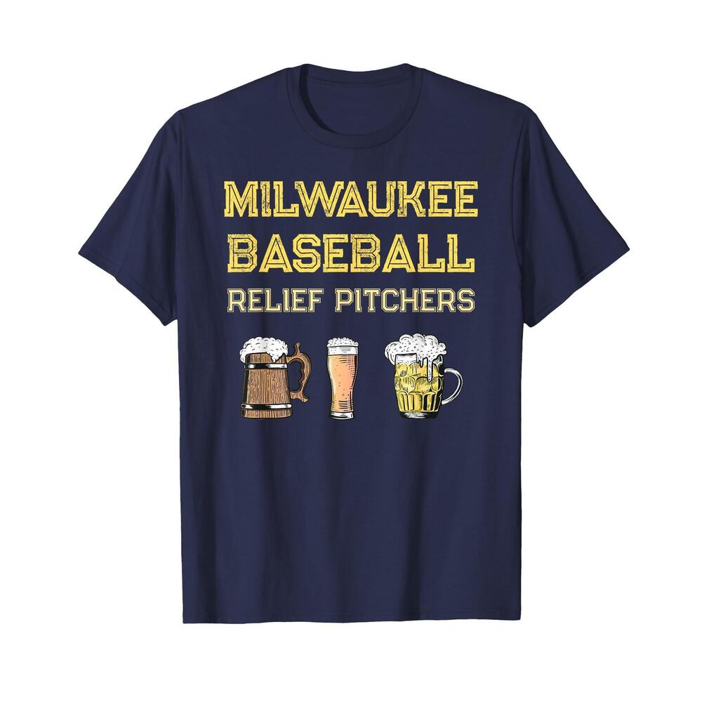 Classic Milwaukee Baseball  Beer Fan Retro Wisconsin T-Shirt